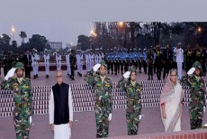 স্বাধীনতার শহীদদের প্রতি রাষ্ট্রপতি ও প্রধানমন্ত্রীর শ্রদ্ধা